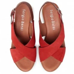 Wedges Sandals SERGIO BARDI - SB-24-09-000583 608 Red -Sergio Bardi Sales Store 0000206743831 5