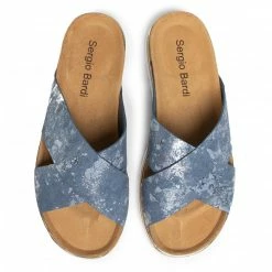 Casual Mules Slides SERGIO BARDI - SB-24-09-000587 113 Blue -Sergio Bardi Sales Store 0000206743947 05 pa