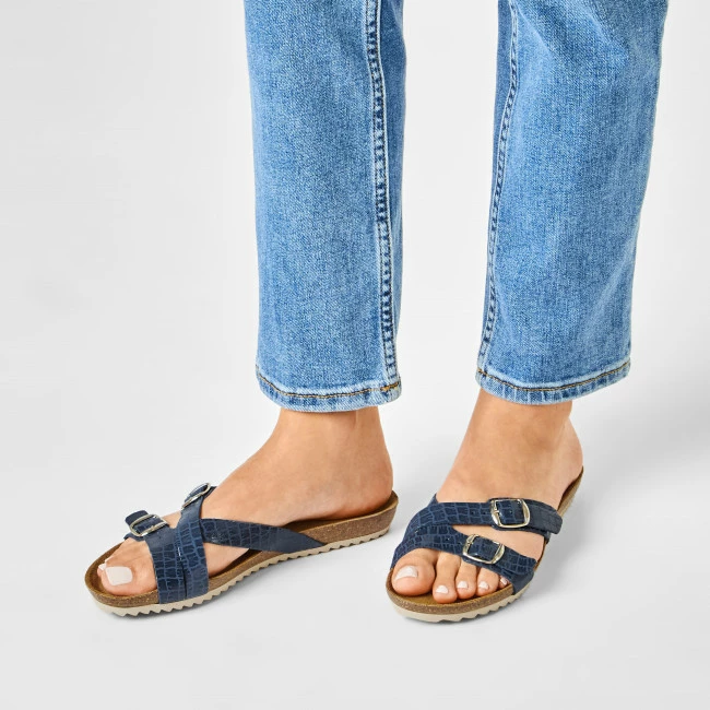 Casual Mules Slides SERGIO BARDI - SB-24-09-000590 507 Navy Blue 4 Casual Mules Slides SERGIO BARDI - SB-24-09-000590 507 Navy Blue - Image 2