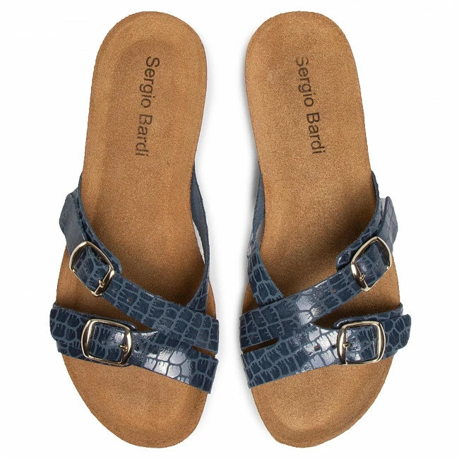 Casual Mules Slides SERGIO BARDI - SB-24-09-000590 507 Navy Blue 8 Casual Mules Slides SERGIO BARDI - SB-24-09-000590 507 Navy Blue - Image 6