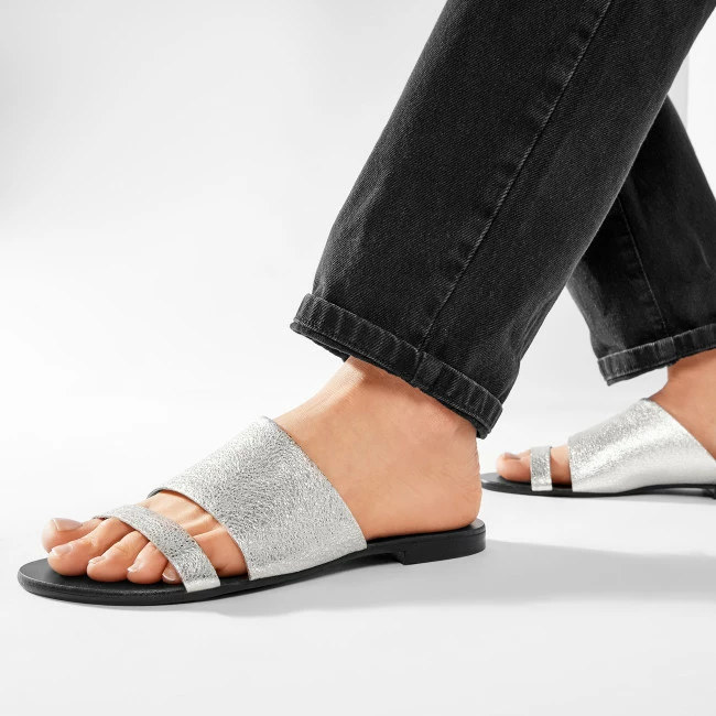 Casual Mules Slides SERGIO BARDI - SB-04-11-001170 110 Silver 4 Casual Mules Slides SERGIO BARDI - SB-04-11-001170 110 Silver - Image 2