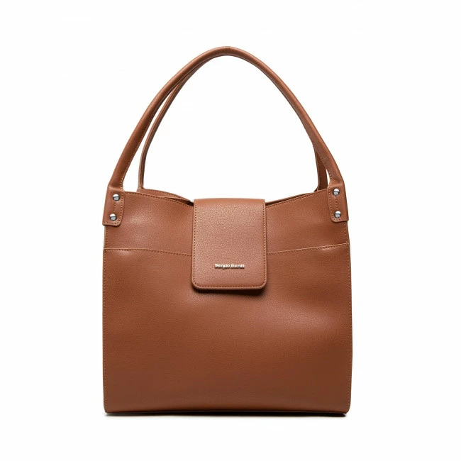 Classic Handbag SERGIO BARDI - MSH-J-008-20-01 Camel Brown 3 Classic Handbag SERGIO BARDI - MSH-J-008-20-01 Camel Brown
