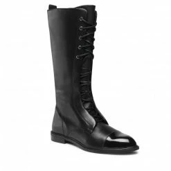 Knee-high Boots Jackboots SERGIO BARDI - RST-A1008-04SB Black Black