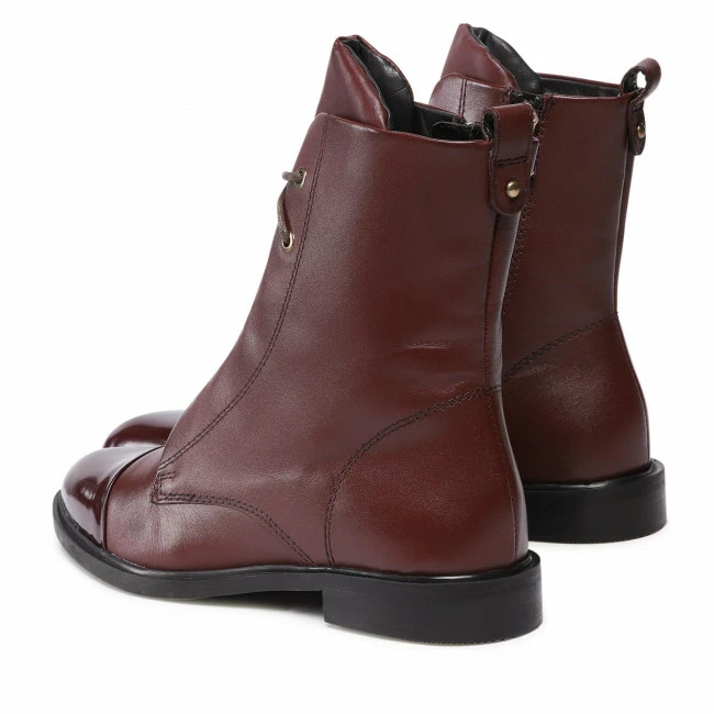 Ankle Boots SERGIO BARDI - RST-A1008-02SB Maroon Dark Red 5 Ankle Boots SERGIO BARDI - RST-A1008-02SB Maroon Dark Red - Image 3