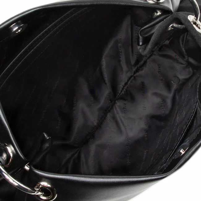 Classic Handbag SERGIO BARDI - MSH-J-005-10-01 Black Black 8 Classic Handbag SERGIO BARDI - MSH-J-005-10-01 Black Black - Image 6