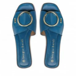 Casual Mules Slides SERGIO BARDI - WI16-MENA-08SB Blue Blue -Sergio Bardi Sales Store 07 5904248677428 rz