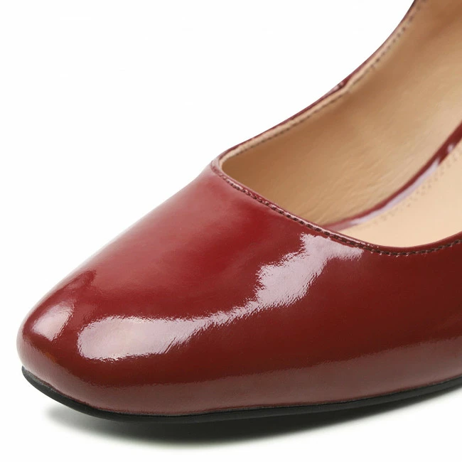 Heels Shoes SERGIO BARDI - WYL3139-2Z-SB Maroon Dark Red 8 Heels Shoes SERGIO BARDI - WYL3139-2Z-SB Maroon Dark Red - Image 6